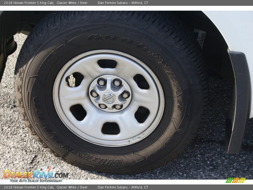 2018 Nissan Frontier S King Cab Glacier White / Steel Photo #20