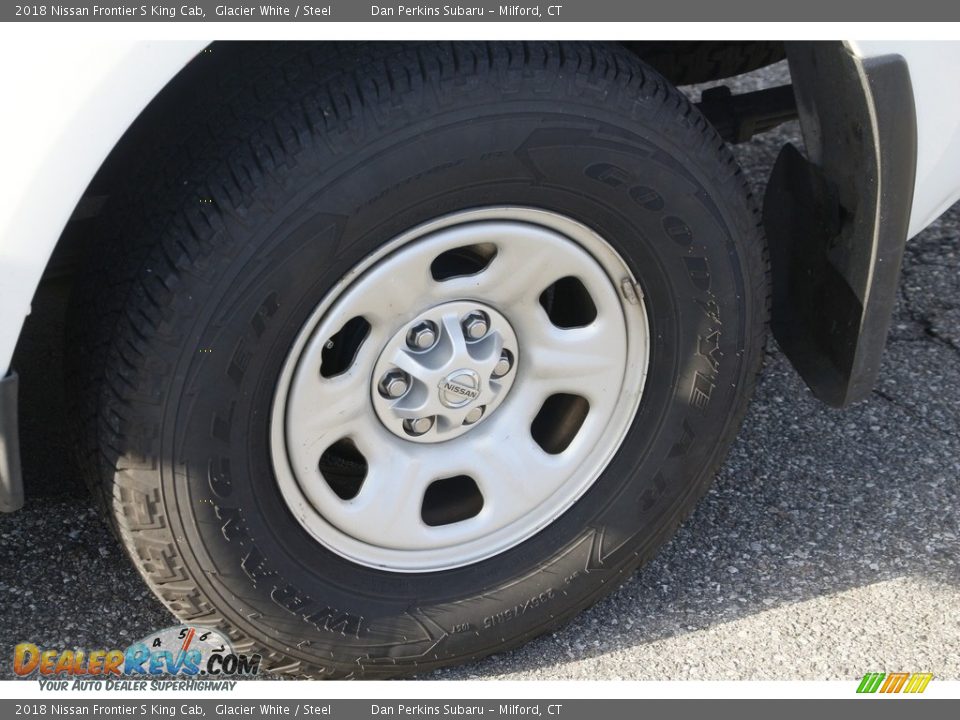 2018 Nissan Frontier S King Cab Glacier White / Steel Photo #22