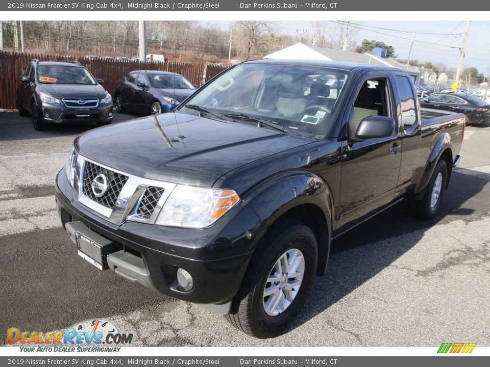 2019 Nissan Frontier SV King Cab 4x4 Midnight Black / Graphite/Steel Photo #1