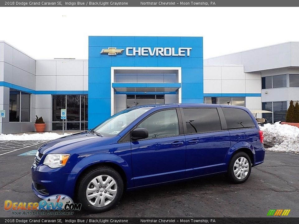 2018 Dodge Grand Caravan SE Indigo Blue / Black/Light Graystone Photo #1