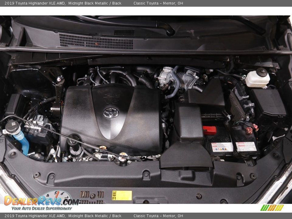 2019 Toyota Highlander XLE AWD Midnight Black Metallic / Black Photo #20