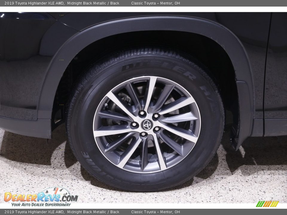 2019 Toyota Highlander XLE AWD Midnight Black Metallic / Black Photo #21
