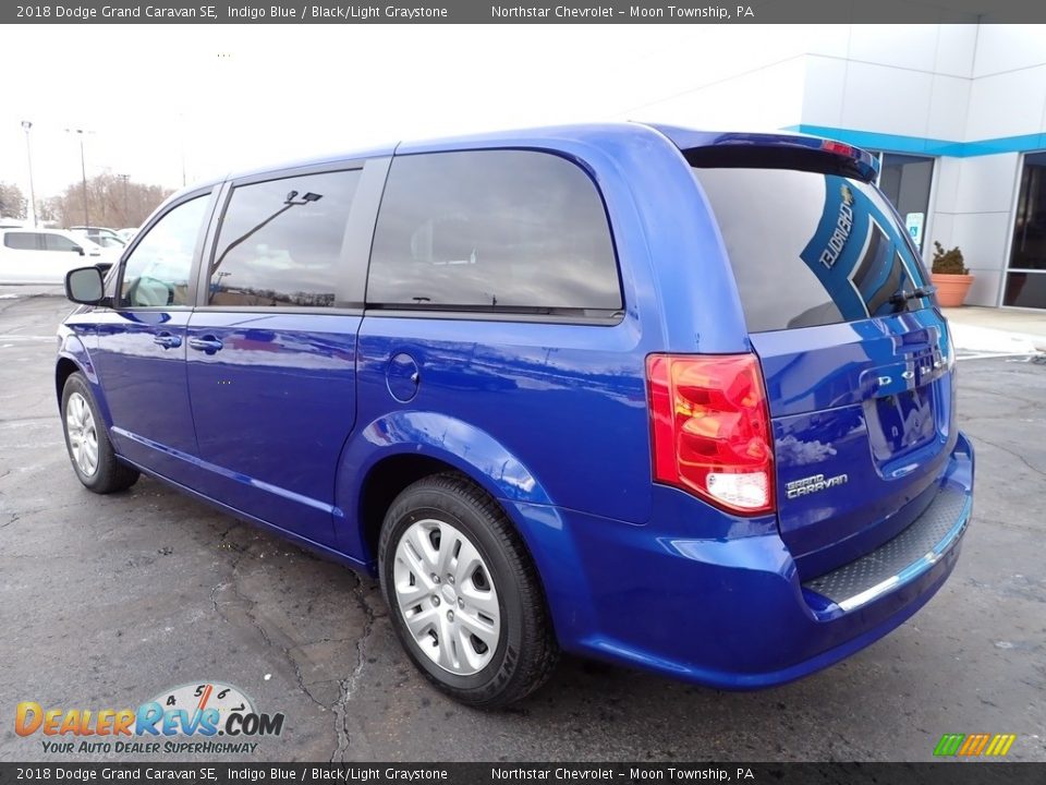 2018 Dodge Grand Caravan SE Indigo Blue / Black/Light Graystone Photo #4