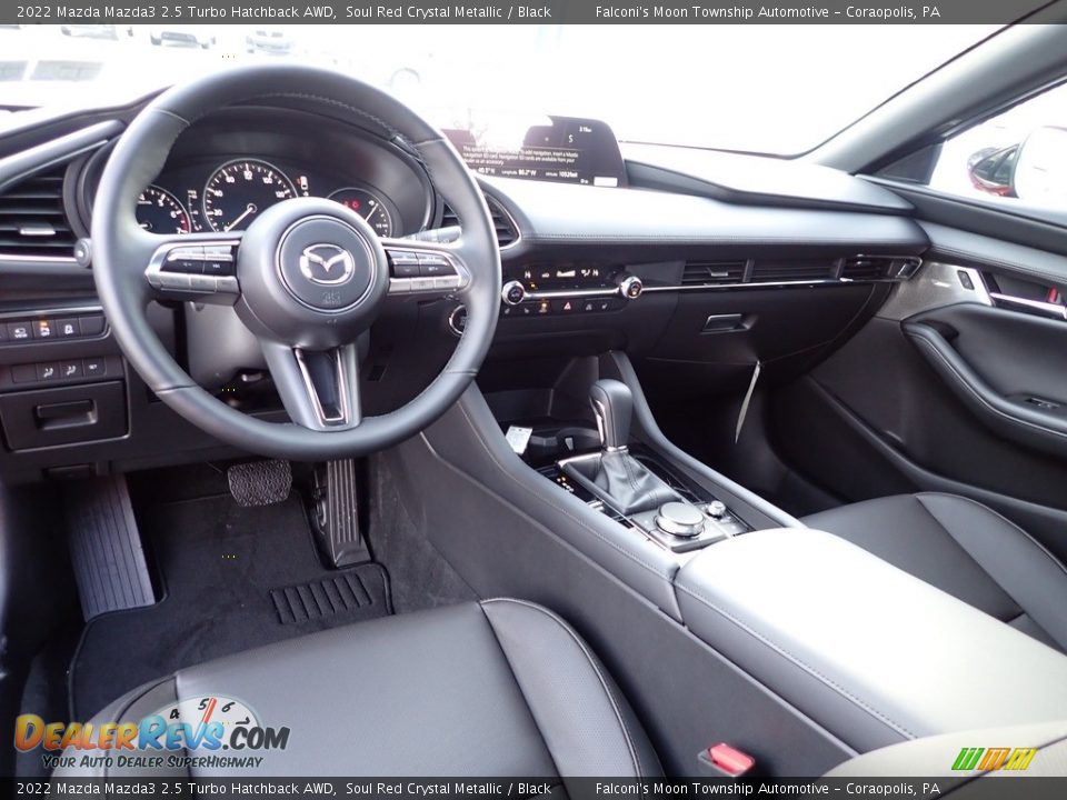 Black Interior - 2022 Mazda Mazda3 2.5 Turbo Hatchback AWD Photo #13