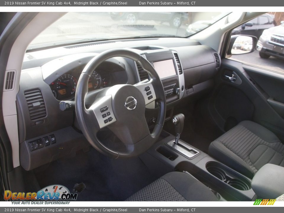 2019 Nissan Frontier SV King Cab 4x4 Midnight Black / Graphite/Steel Photo #10