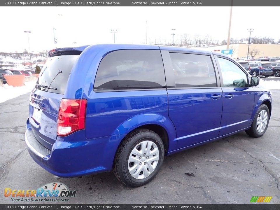 2018 Dodge Grand Caravan SE Indigo Blue / Black/Light Graystone Photo #9