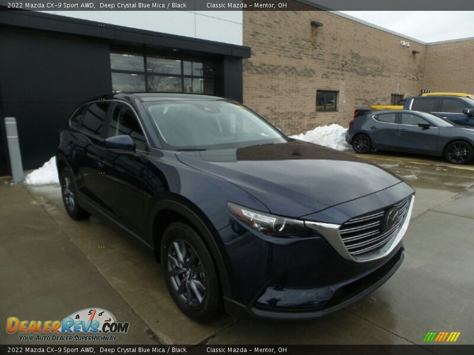2022 Mazda CX-9 Sport AWD Deep Crystal Blue Mica / Black Photo #1