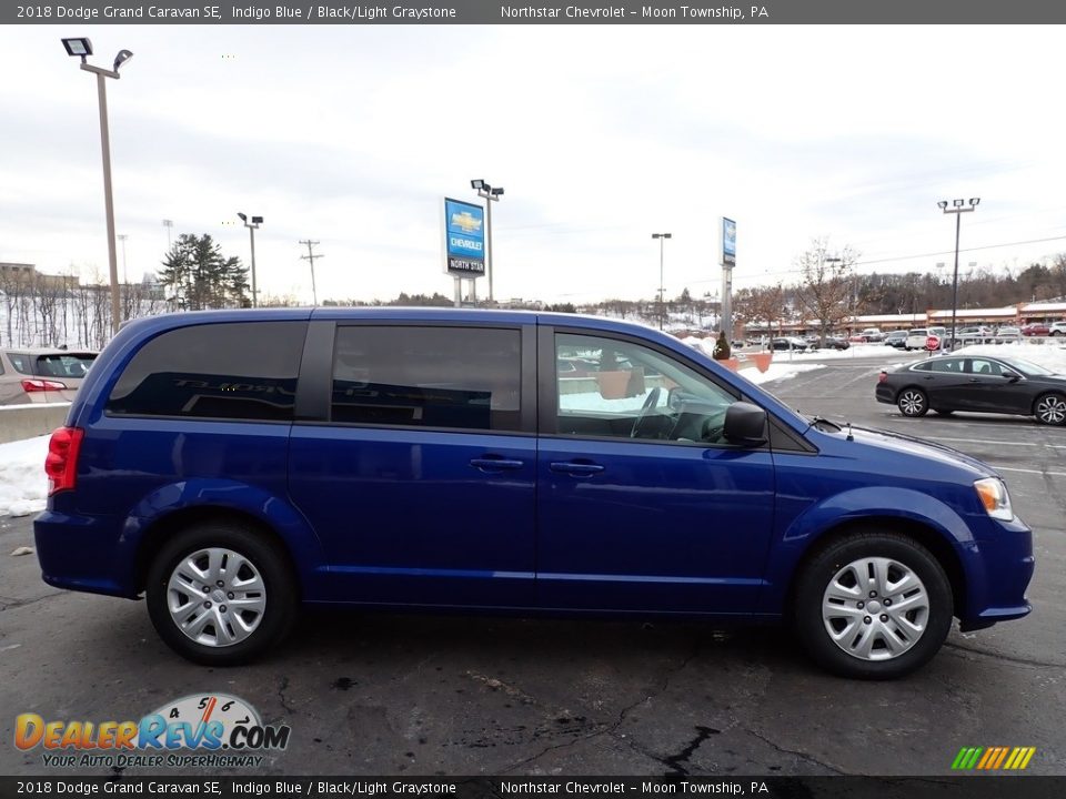 2018 Dodge Grand Caravan SE Indigo Blue / Black/Light Graystone Photo #10