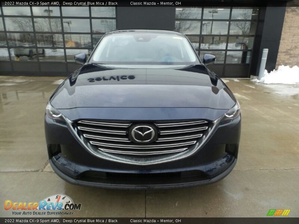 2022 Mazda CX-9 Sport AWD Deep Crystal Blue Mica / Black Photo #2