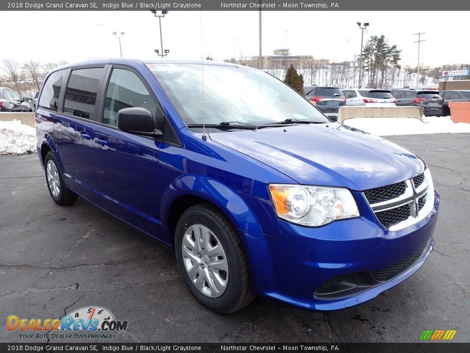 2018 Dodge Grand Caravan SE Indigo Blue / Black/Light Graystone Photo #11