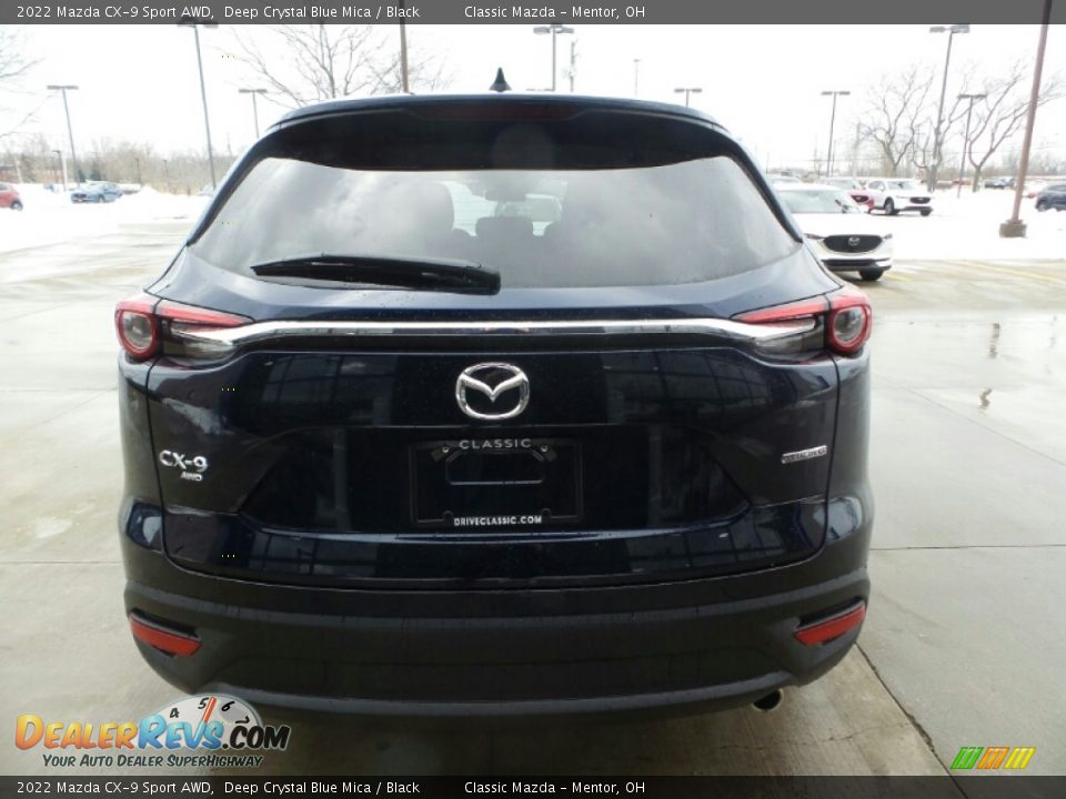 2022 Mazda CX-9 Sport AWD Deep Crystal Blue Mica / Black Photo #5