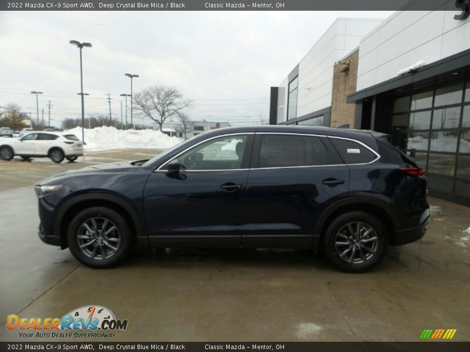 2022 Mazda CX-9 Sport AWD Deep Crystal Blue Mica / Black Photo #6