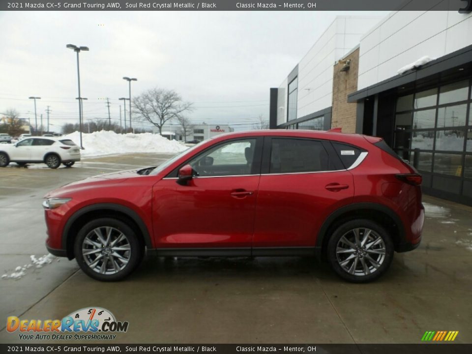 2021 Mazda CX-5 Grand Touring AWD Soul Red Crystal Metallic / Black Photo #6