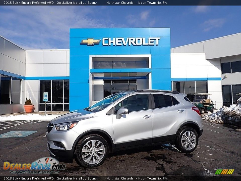 Front 3/4 View of 2018 Buick Encore Preferred AWD Photo #1