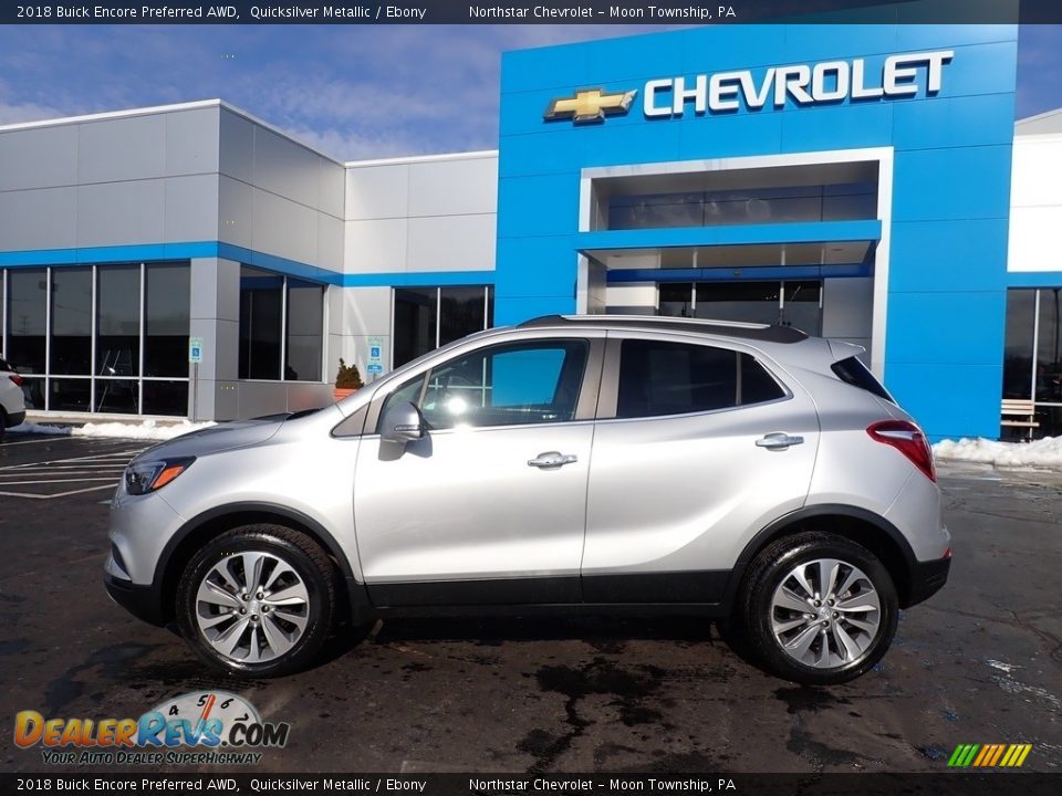 2018 Buick Encore Preferred AWD Quicksilver Metallic / Ebony Photo #3