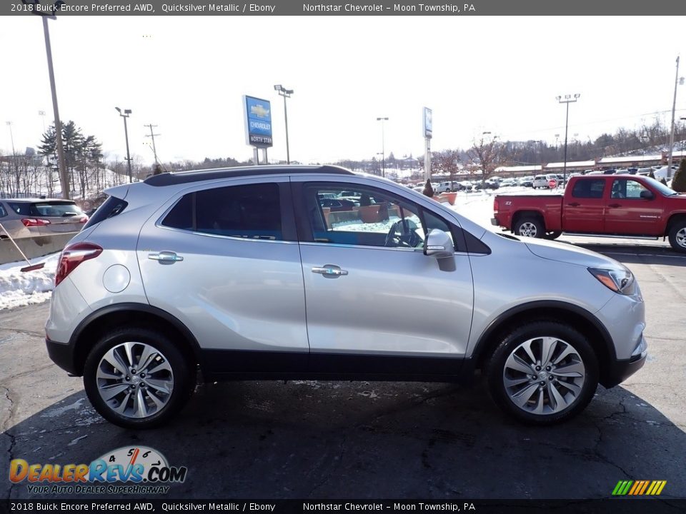 2018 Buick Encore Preferred AWD Quicksilver Metallic / Ebony Photo #10