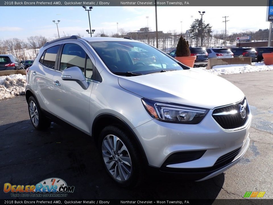 2018 Buick Encore Preferred AWD Quicksilver Metallic / Ebony Photo #11