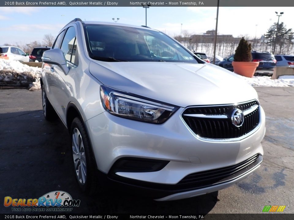 2018 Buick Encore Preferred AWD Quicksilver Metallic / Ebony Photo #12