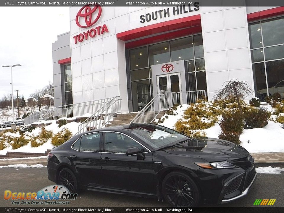 2021 Toyota Camry XSE Hybrid Midnight Black Metallic / Black Photo #2