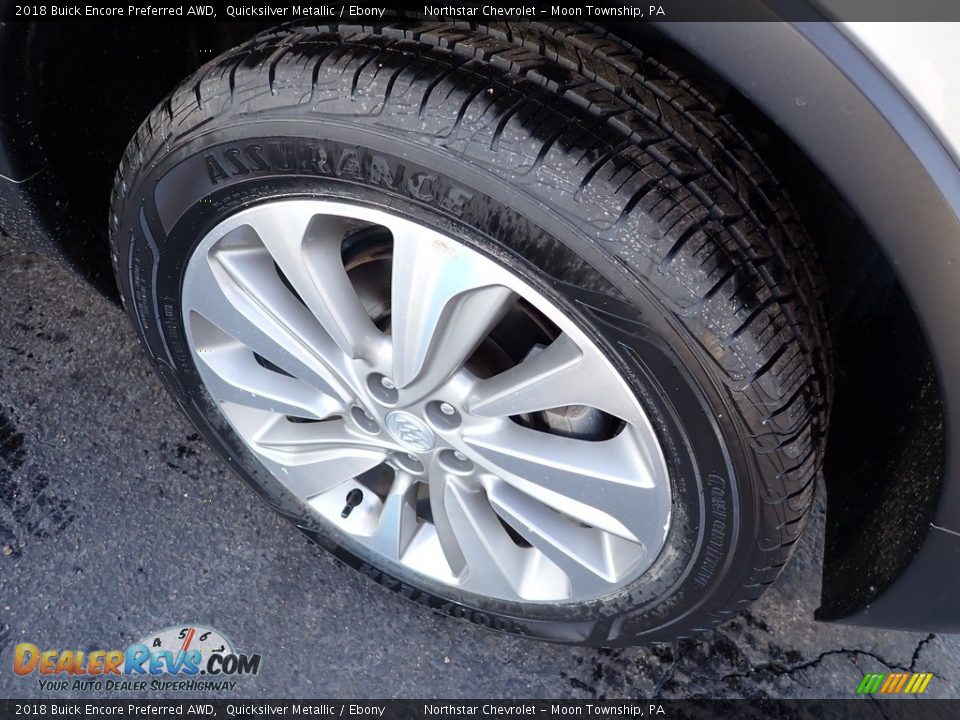 2018 Buick Encore Preferred AWD Quicksilver Metallic / Ebony Photo #14