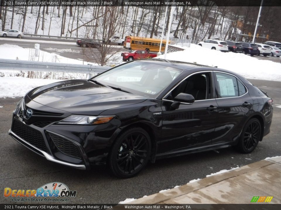 2021 Toyota Camry XSE Hybrid Midnight Black Metallic / Black Photo #14