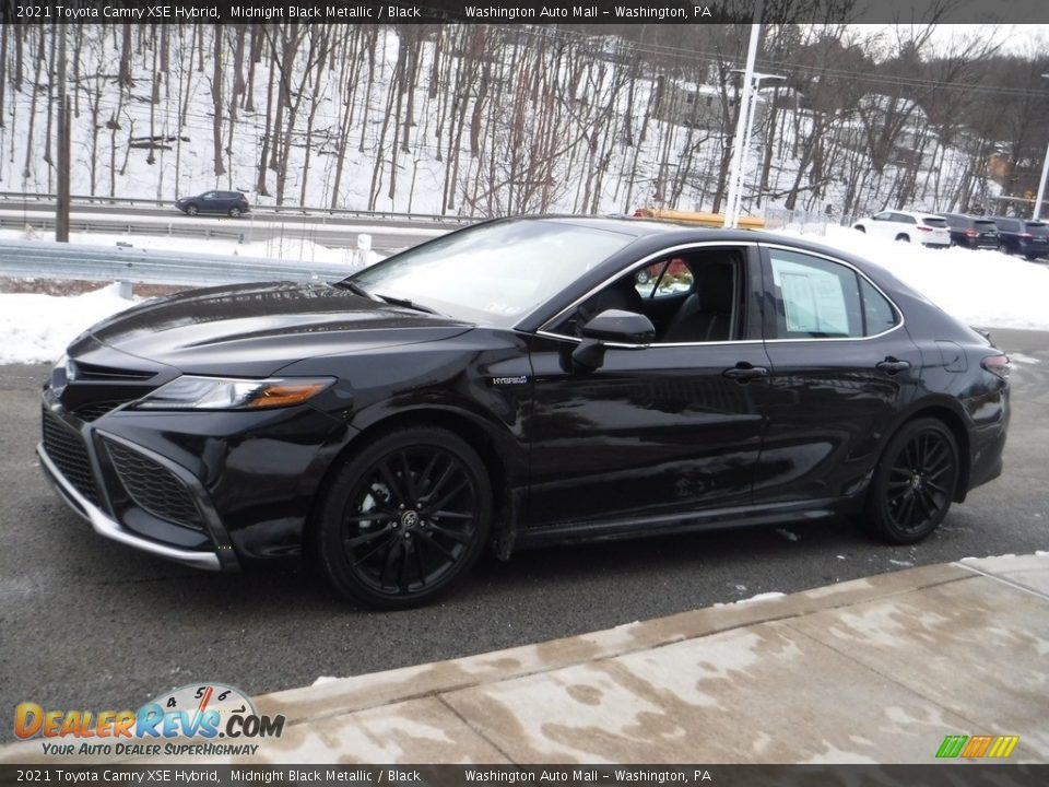 Midnight Black Metallic 2021 Toyota Camry XSE Hybrid Photo #15