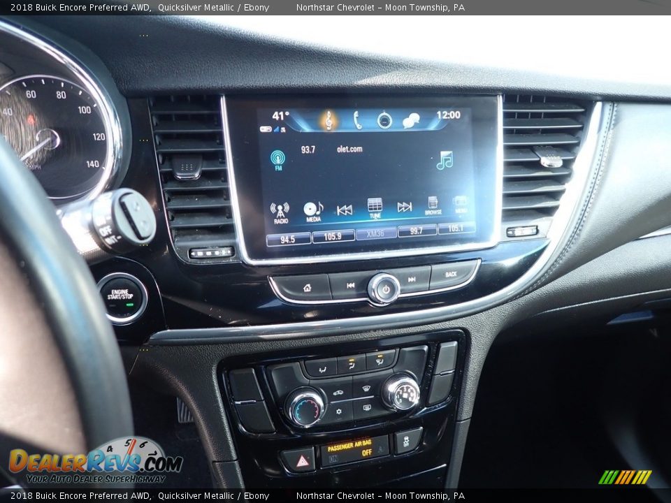 2018 Buick Encore Preferred AWD Quicksilver Metallic / Ebony Photo #27