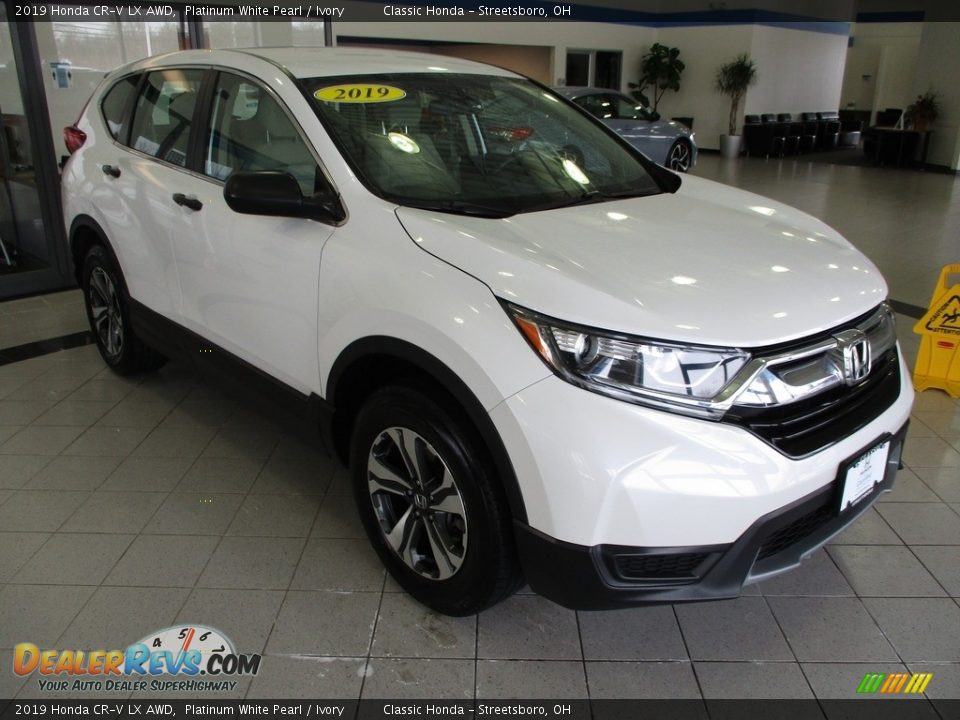 2019 Honda CR-V LX AWD Platinum White Pearl / Ivory Photo #3