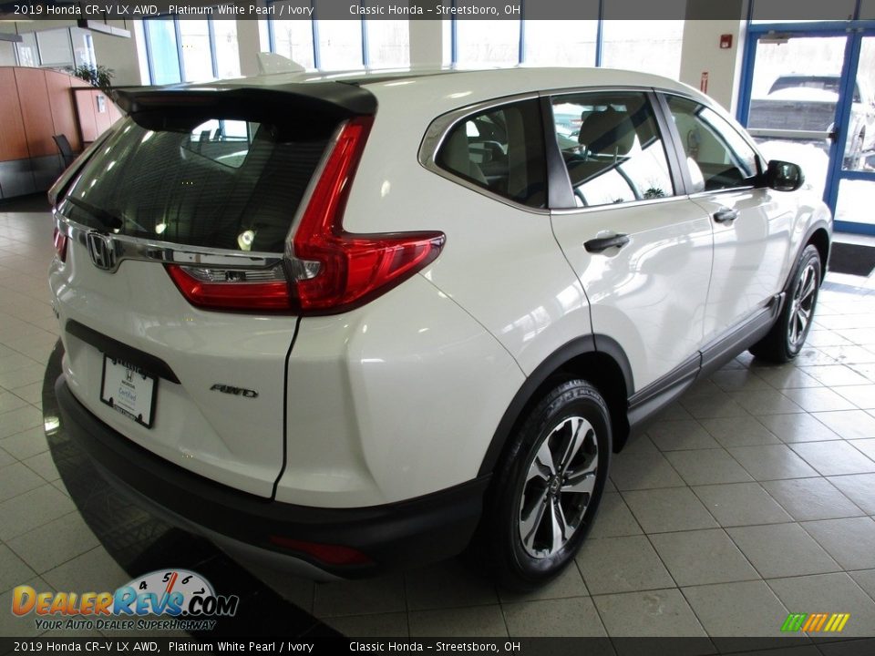 2019 Honda CR-V LX AWD Platinum White Pearl / Ivory Photo #7