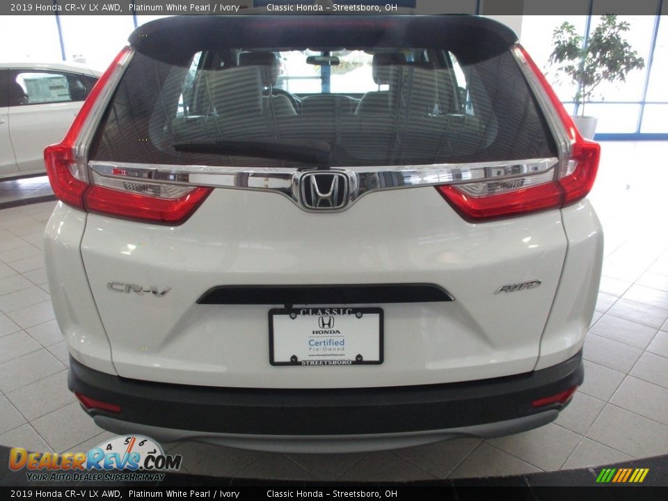 2019 Honda CR-V LX AWD Platinum White Pearl / Ivory Photo #8