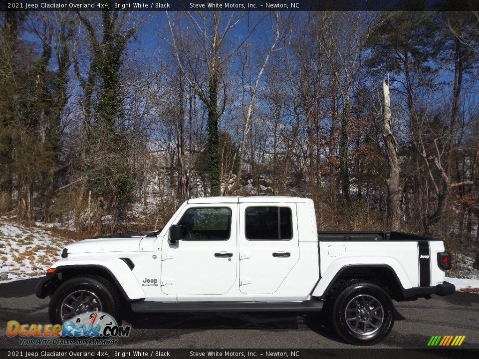 2021 Jeep Gladiator Overland 4x4 Bright White / Black Photo #1