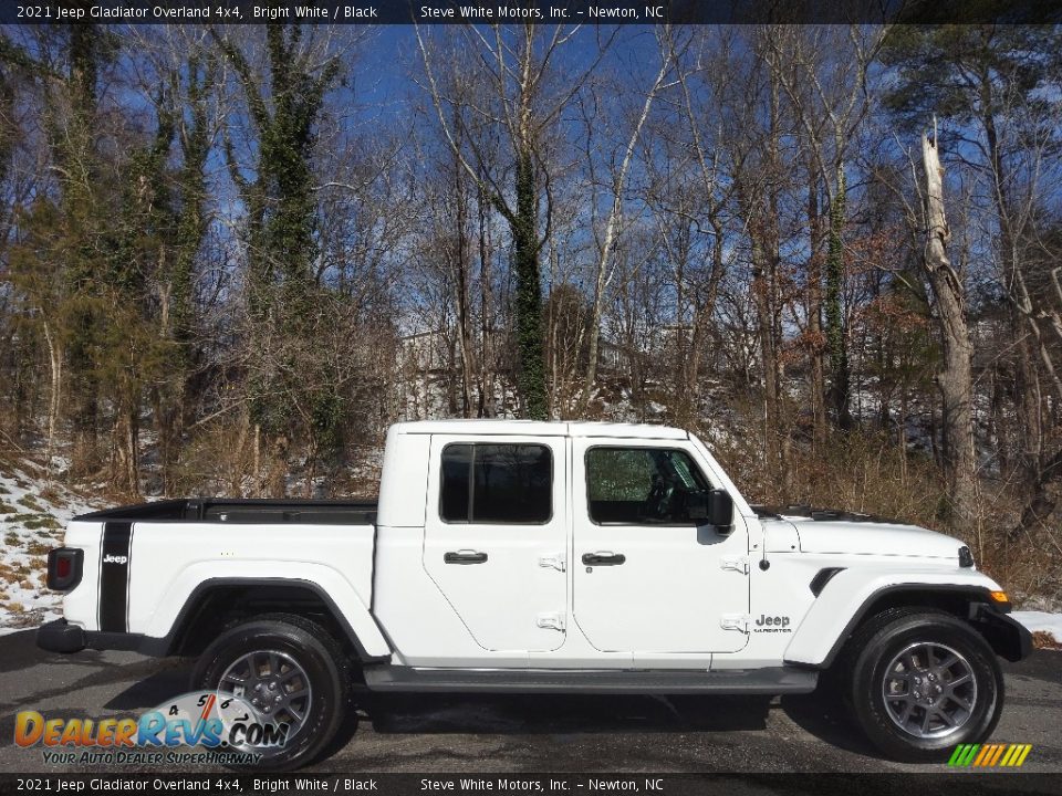 2021 Jeep Gladiator Overland 4x4 Bright White / Black Photo #6