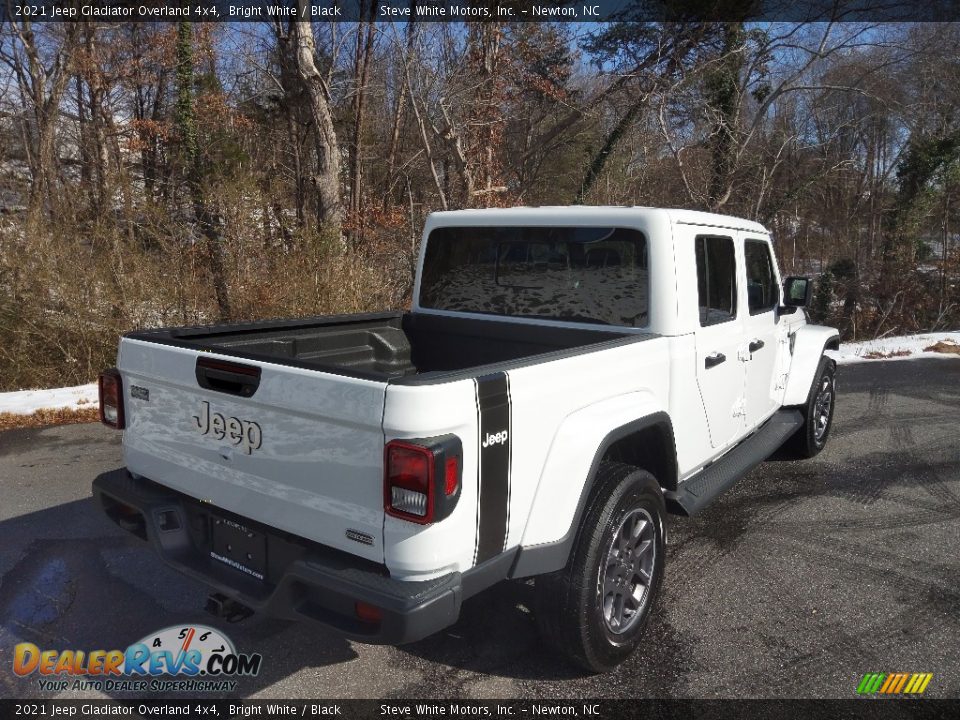 2021 Jeep Gladiator Overland 4x4 Bright White / Black Photo #7