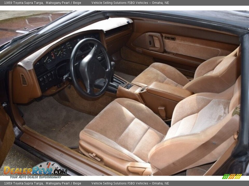 Beige Interior - 1989 Toyota Supra Targa Photo #4