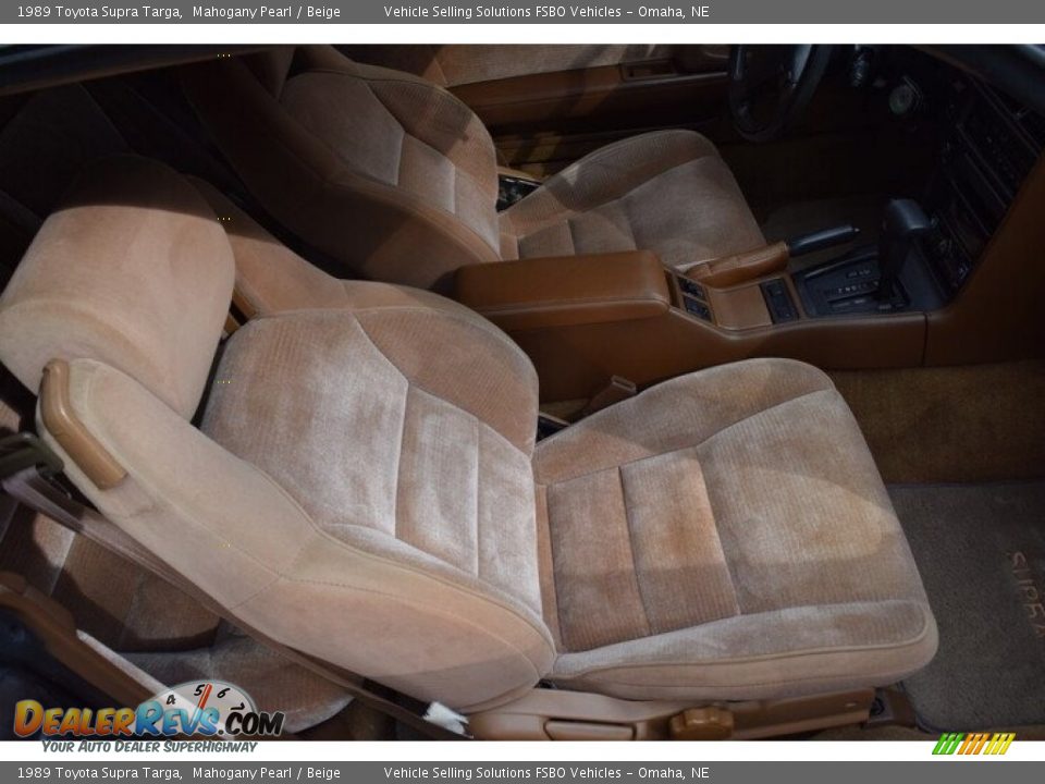 Front Seat of 1989 Toyota Supra Targa Photo #13