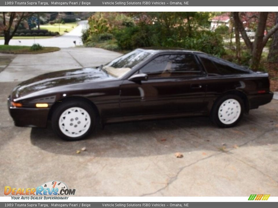 1989 Toyota Supra Targa Mahogany Pearl / Beige Photo #16