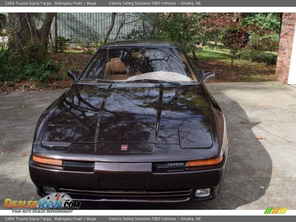 1989 Toyota Supra Targa Mahogany Pearl / Beige Photo #17