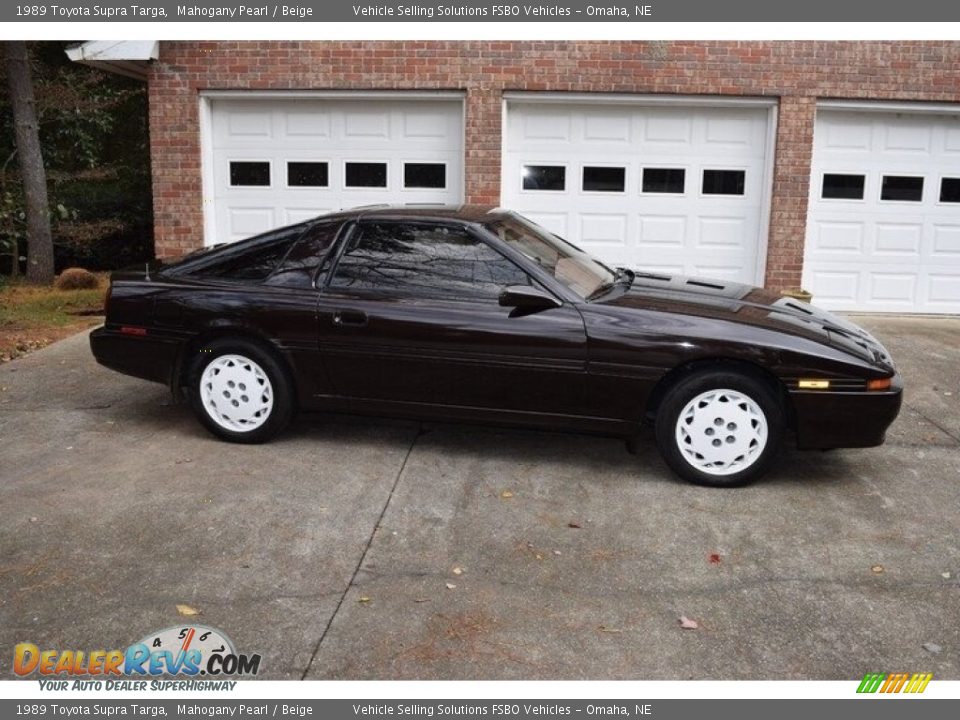 1989 Toyota Supra Targa Mahogany Pearl / Beige Photo #20