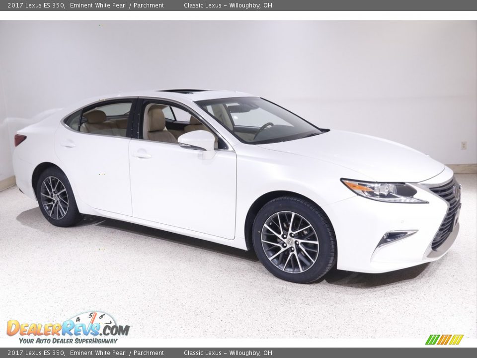 2017 Lexus ES 350 Eminent White Pearl / Parchment Photo #1