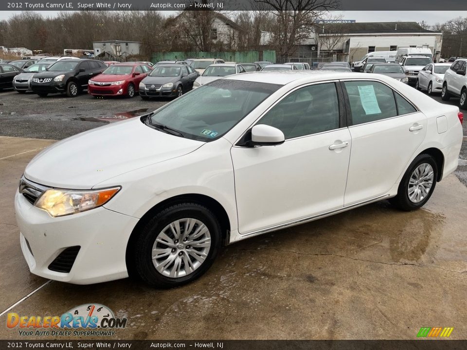 2012 Toyota Camry LE Super White / Ivory Photo #2