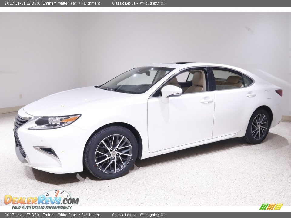 2017 Lexus ES 350 Eminent White Pearl / Parchment Photo #3