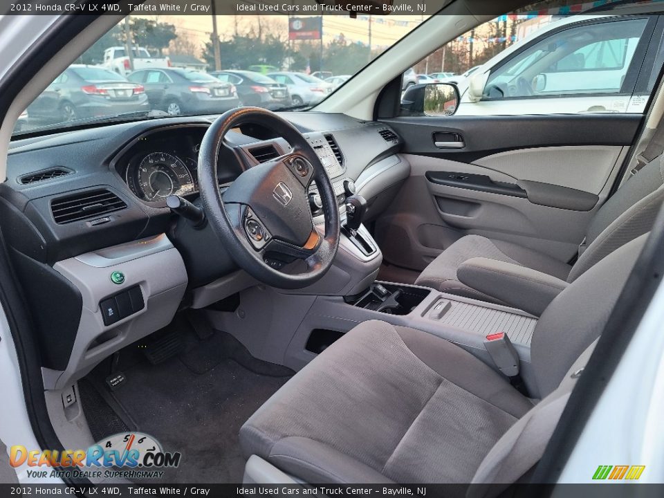 2012 Honda CR-V LX 4WD Taffeta White / Gray Photo #4