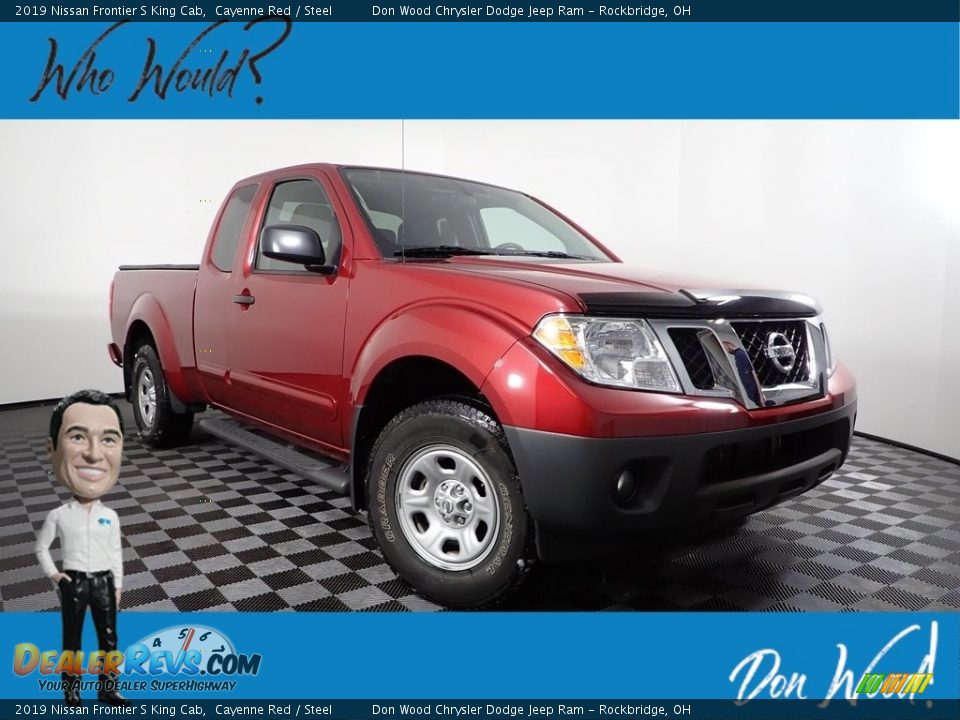 2019 Nissan Frontier S King Cab Cayenne Red / Steel Photo #1