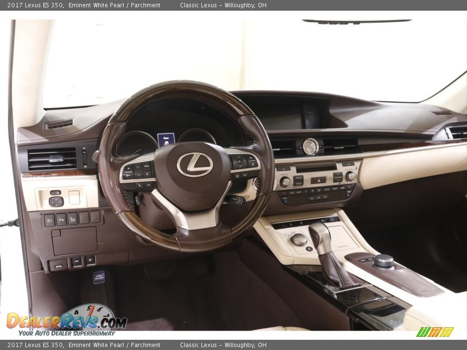 2017 Lexus ES 350 Eminent White Pearl / Parchment Photo #6