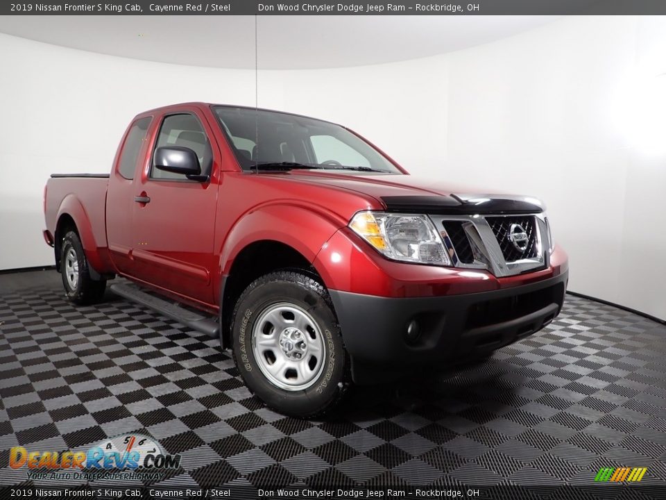 2019 Nissan Frontier S King Cab Cayenne Red / Steel Photo #4