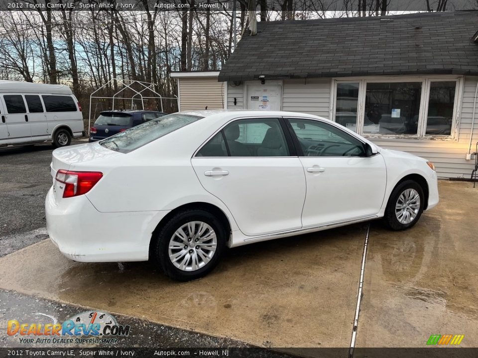 2012 Toyota Camry LE Super White / Ivory Photo #8