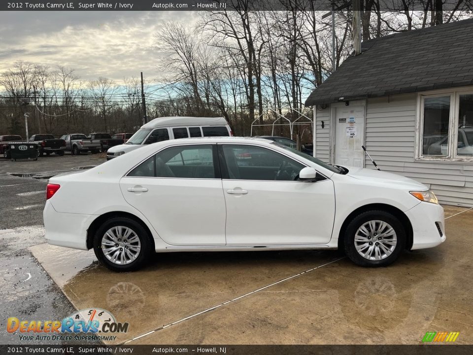 2012 Toyota Camry LE Super White / Ivory Photo #9