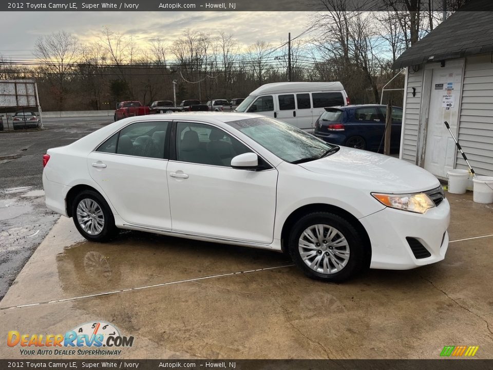 2012 Toyota Camry LE Super White / Ivory Photo #10