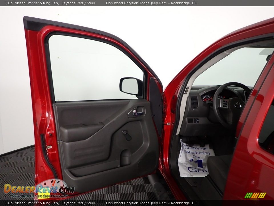 2019 Nissan Frontier S King Cab Cayenne Red / Steel Photo #14
