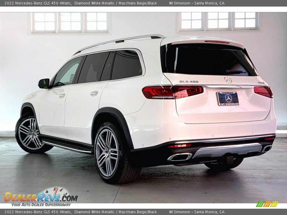 2022 Mercedes-Benz GLS 450 4Matic Diamond White Metallic / Macchiato Beige/Black Photo #2